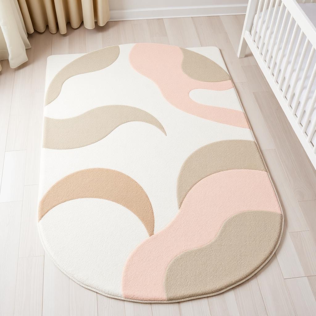 Dreamscape washable rug in Cream — product view