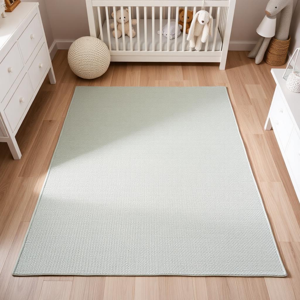 First Steps washable rug in Sage — product view
