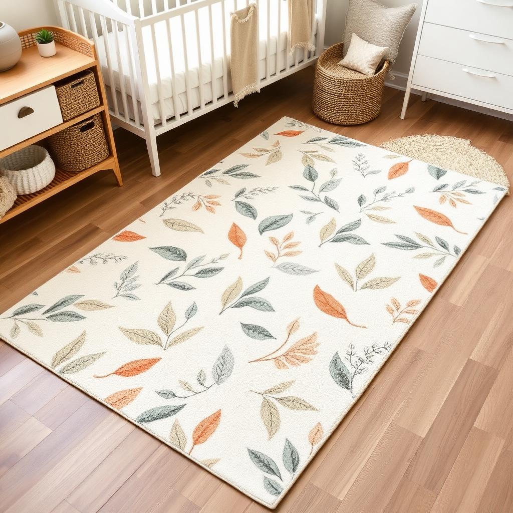 Garden Path washable rug in Ivory — product view