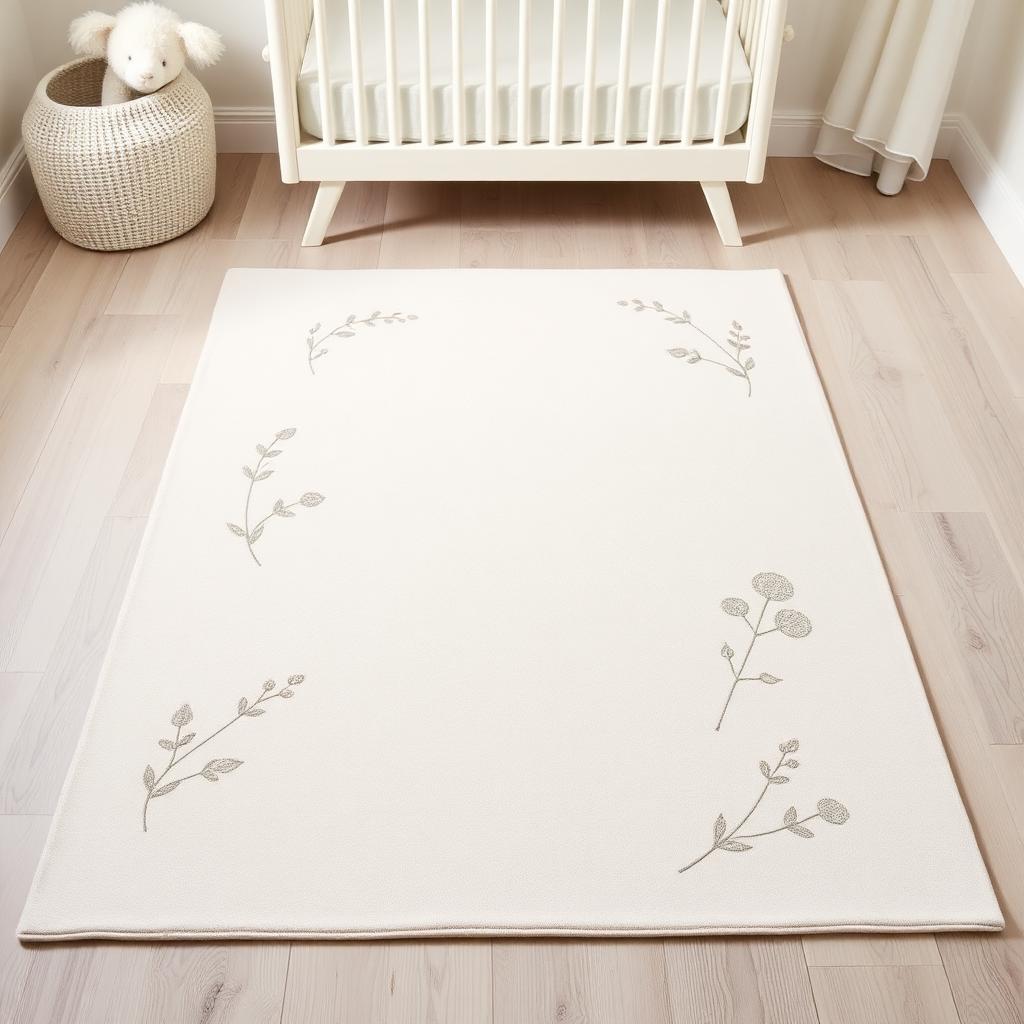 Quiet Meadow washable rug in Ivory — product view